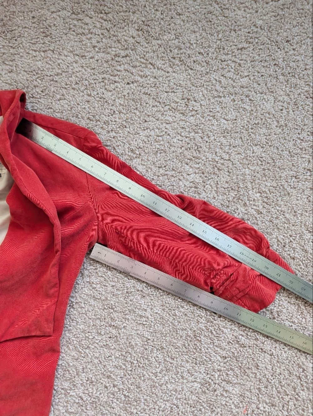 Anthropologie Cartonnier Womens Burnt Orange Open Front Blazer Jacket Size 6 - Picture 10 of 10